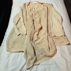 New York & Company Cream Cardigan Sweater